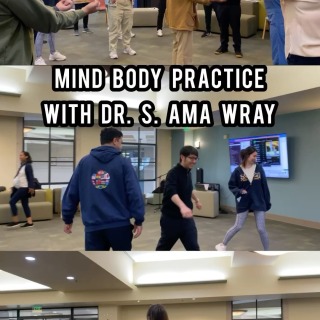 Last Monday we had a powerful and joyful workshop with Dr. S. Ama Wray!

Embodiology® is a methodology based on West African principles of human communication. Dr. S. Ama Wray’s distinctive breath-informed, rhythmic movement, and music concepts are powerful tools to help elevating vitality, well-being, resilience, and creativity.

Thanks to all those who came through! Enjoy this recap! 

#sokadei #sokauniversityofamerica #soka #dei #embodiology #diversity #equity #inclusion #belonging #dance #mindbodypractice