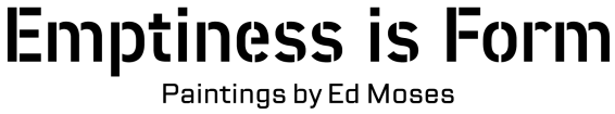 Ed Moses Emptiness is Form logo