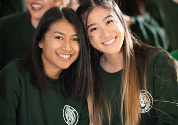 Students smiling