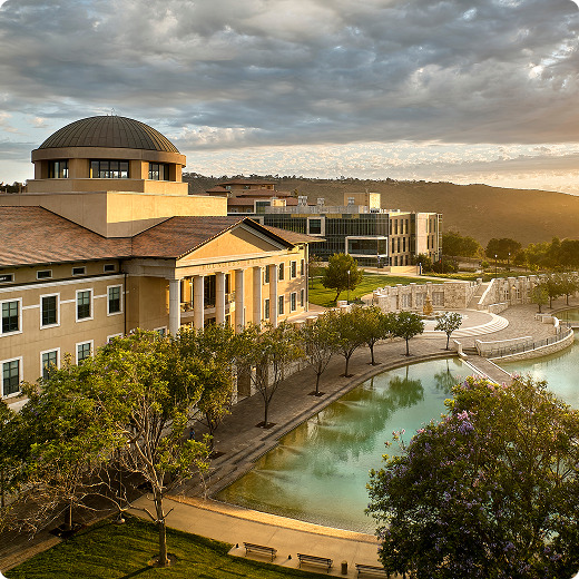 Arial view of campus