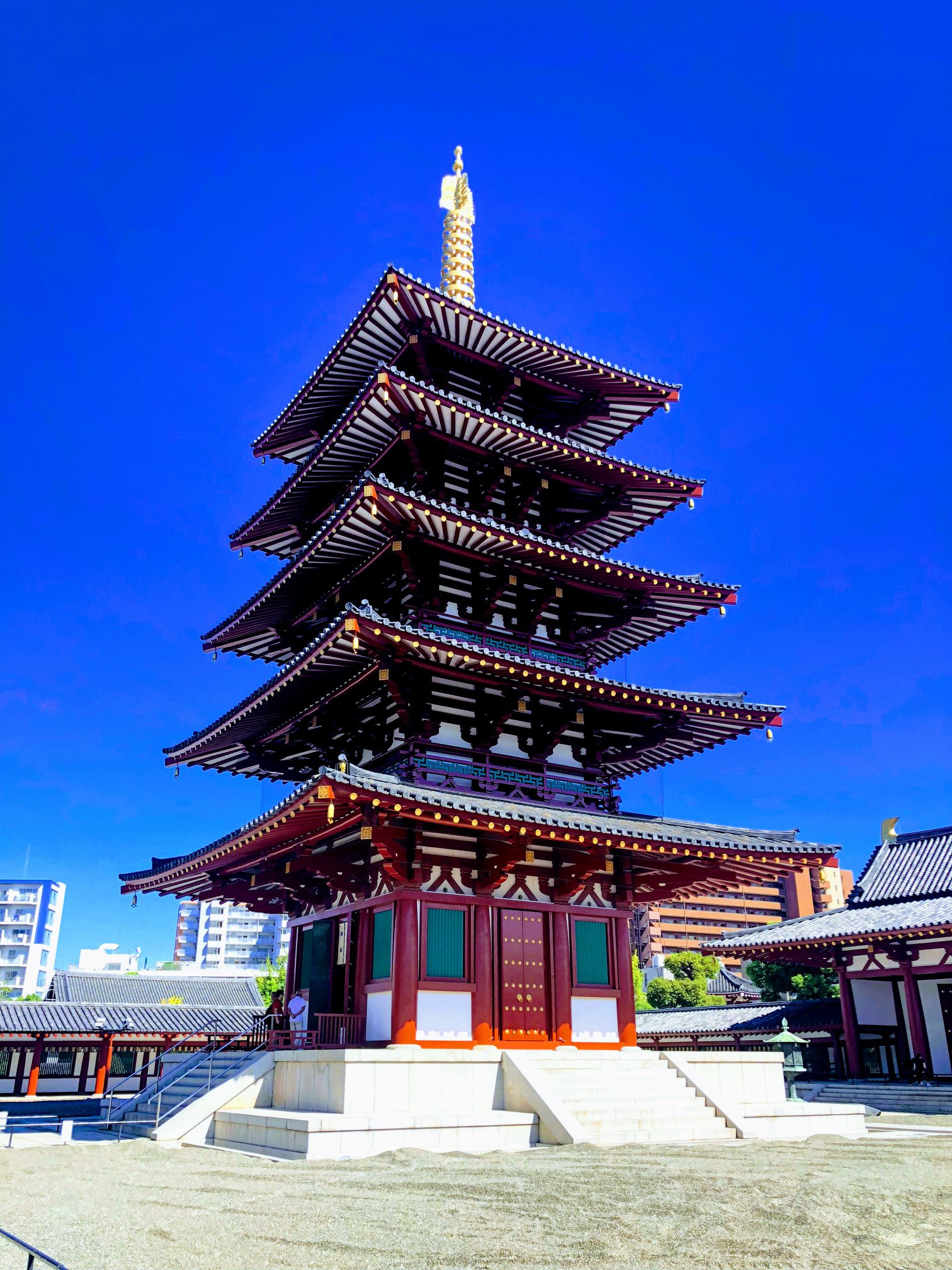 Traditional Japanese building in Osaka