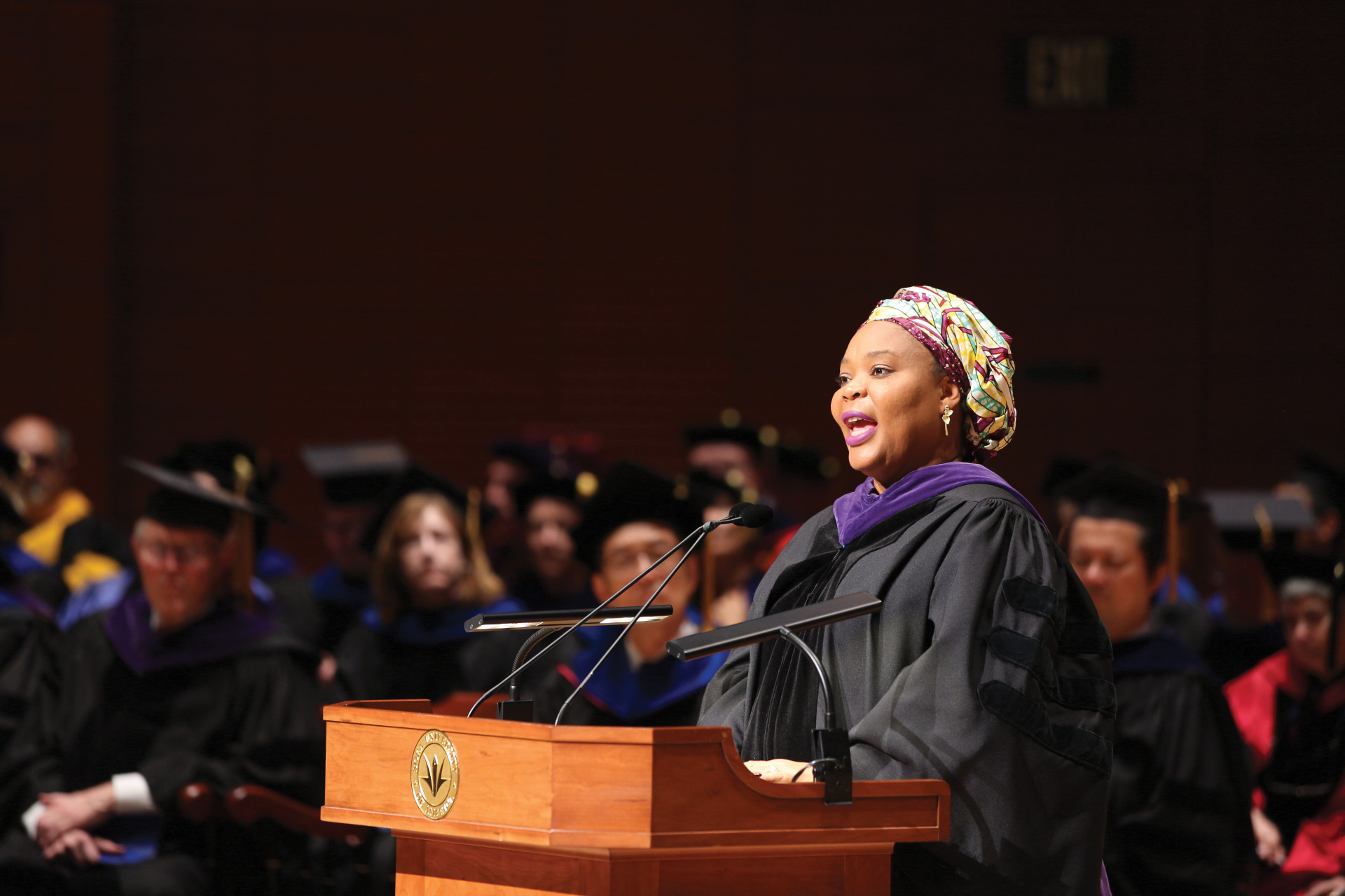 Commencement speaker Leymah Gbowe