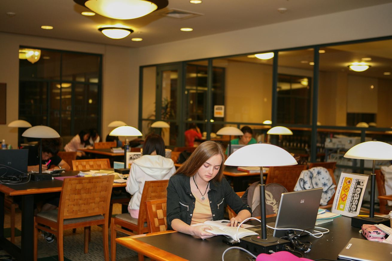 Image of students studying.