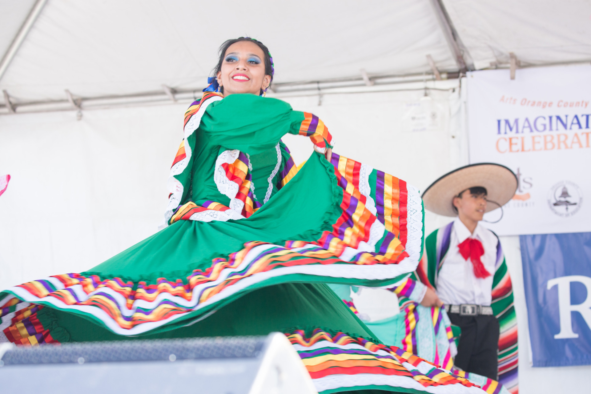 Image of dancers performing at International Festival.