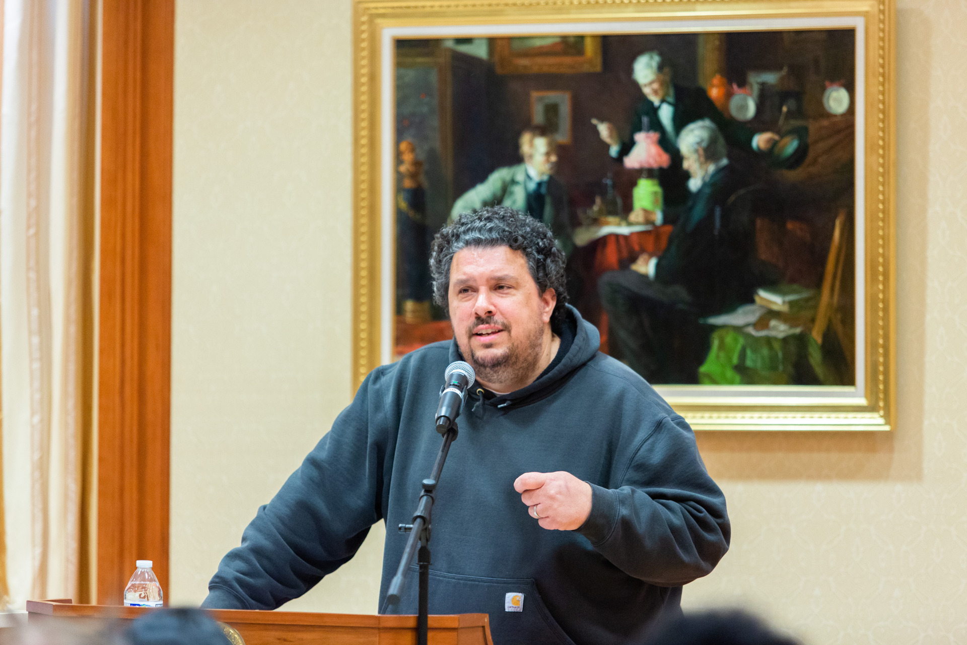 Image of Darin Ciccotelli speaking