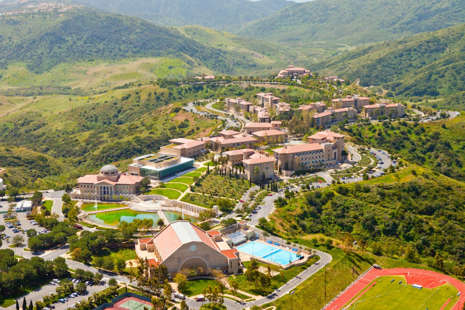Overhead view of campus