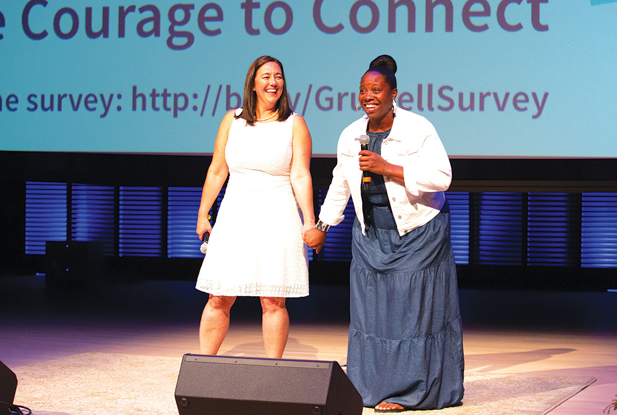 Erin Gruwell and Shanate Jones