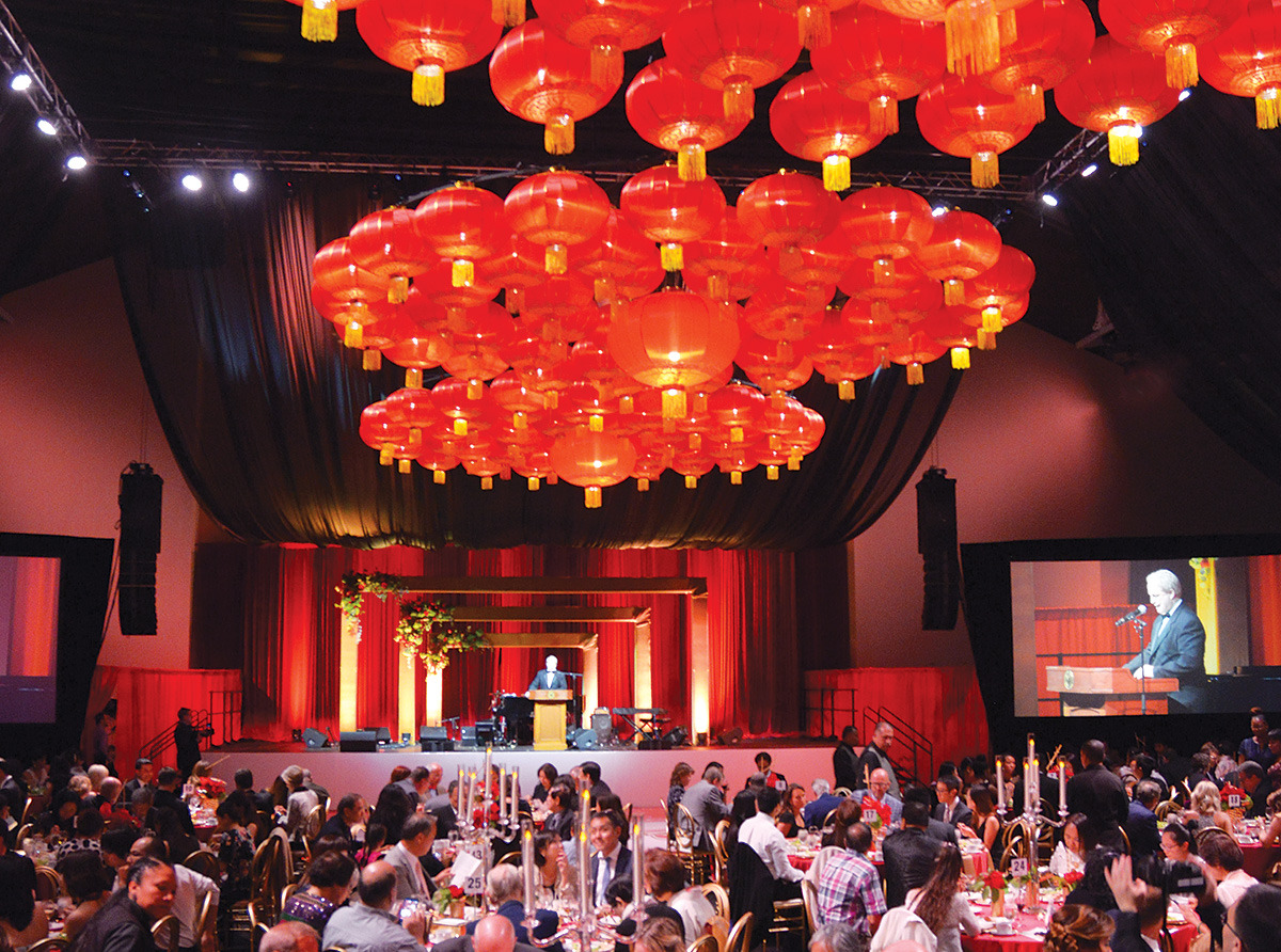 Ballroom during the Soka Peace Gala