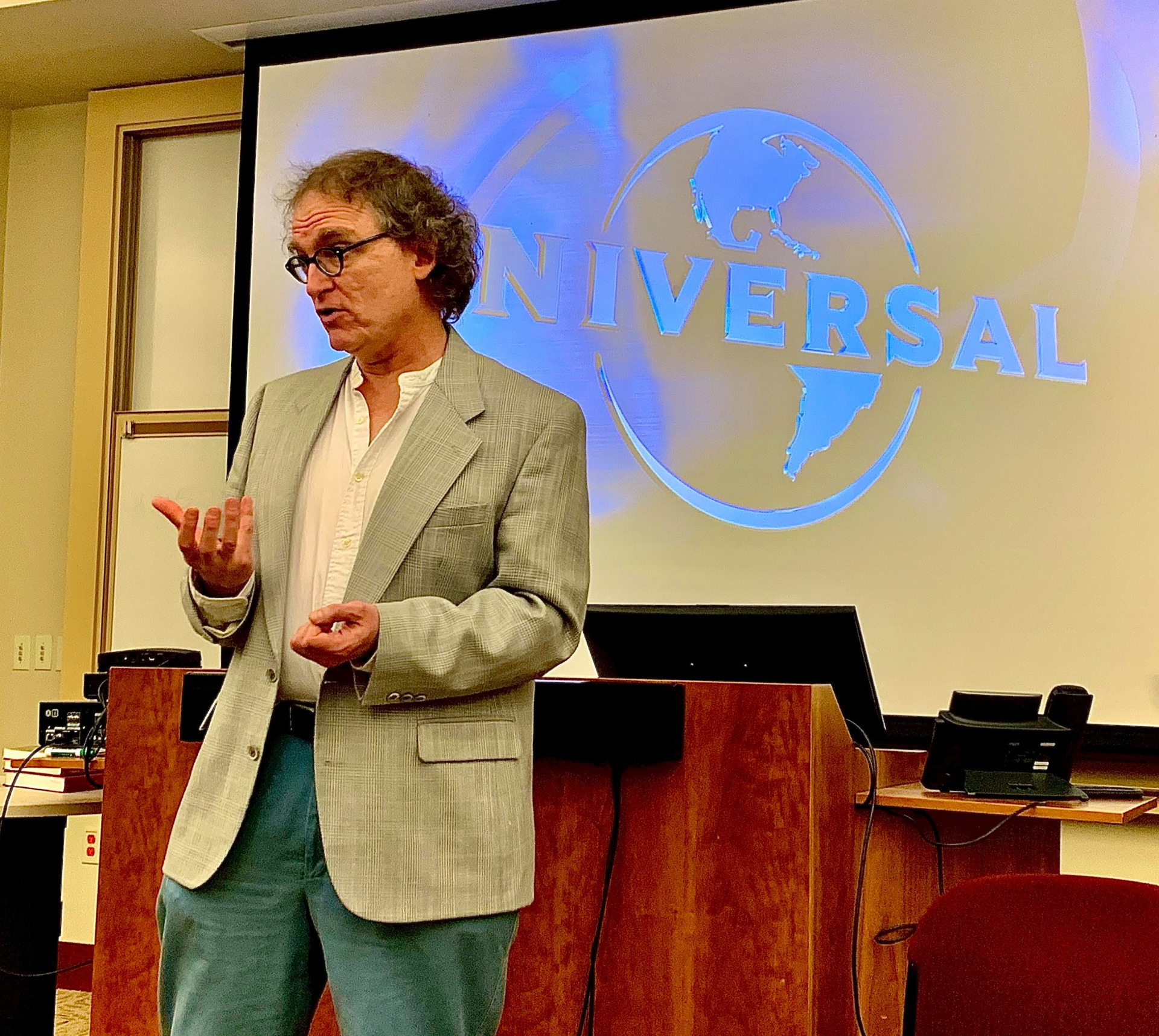 O. Bradley Bassler lecturing on Hitchcock's Vertigo