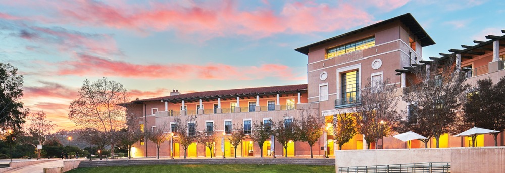 Ikeda Library at sunset