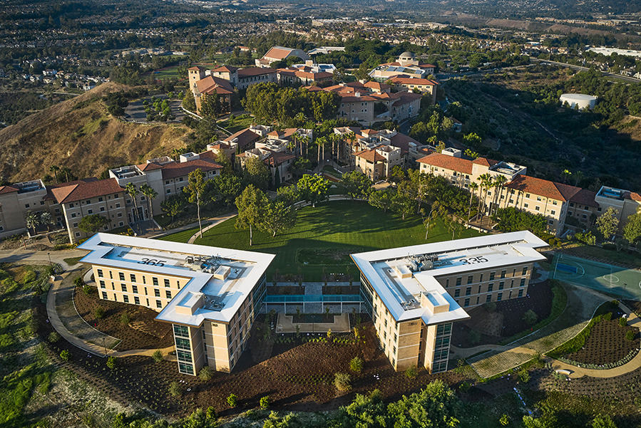 Aerial view of Soka campus