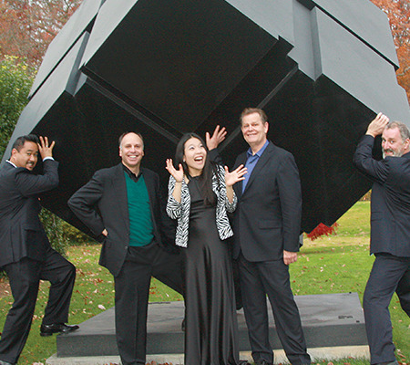 Members of Alexander String Quartet with Joyce Yang