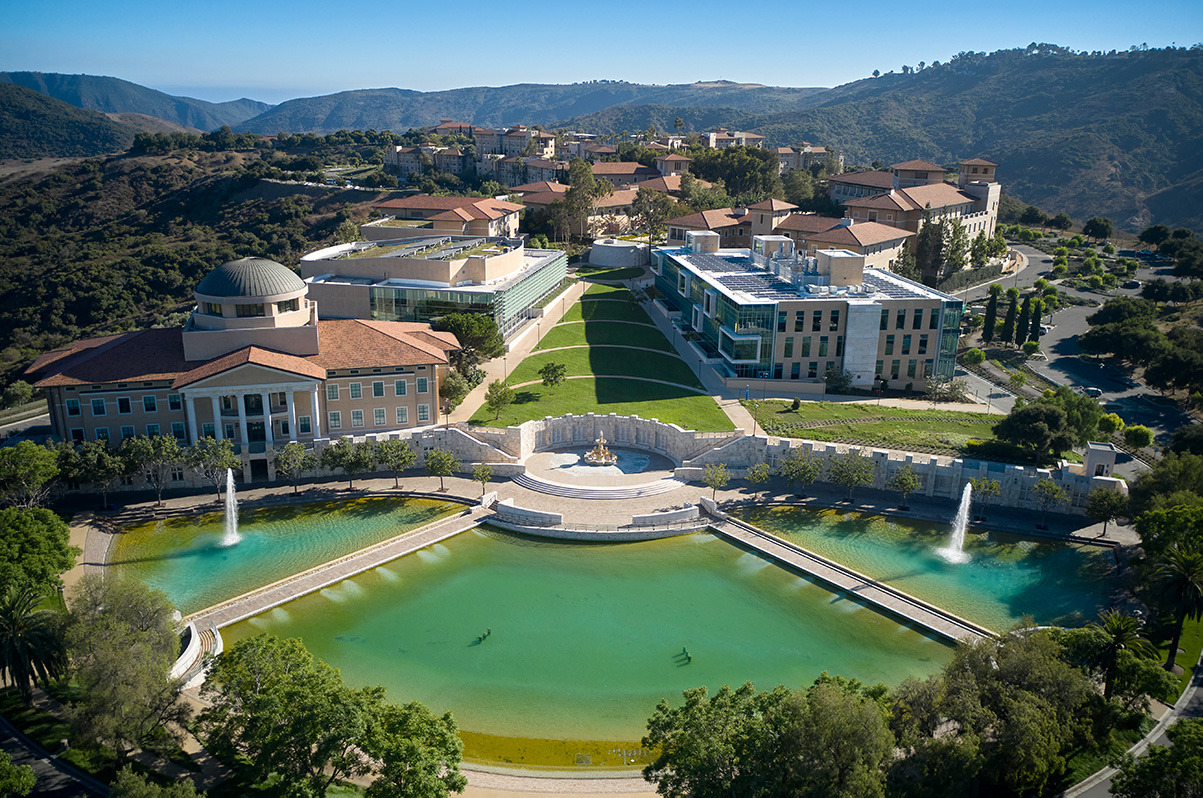 Aerial view of campus