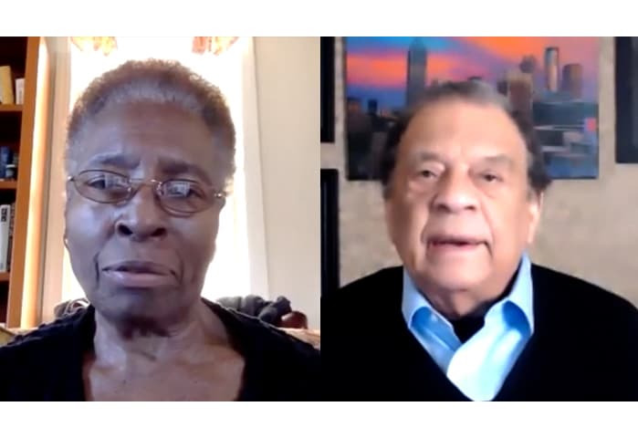 Hortense Spillers and Andrew Young via Zoom