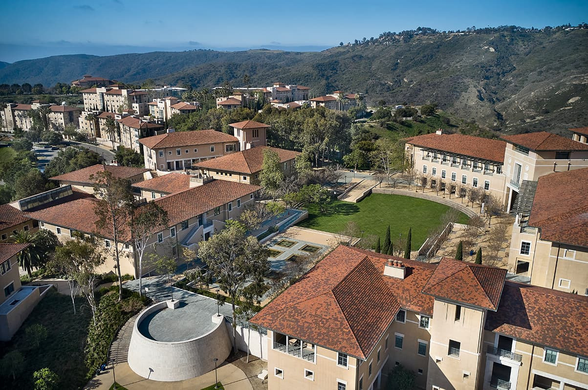 Aerial view of central campus