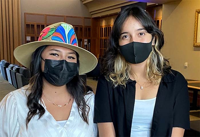 Students at Latinx discussion