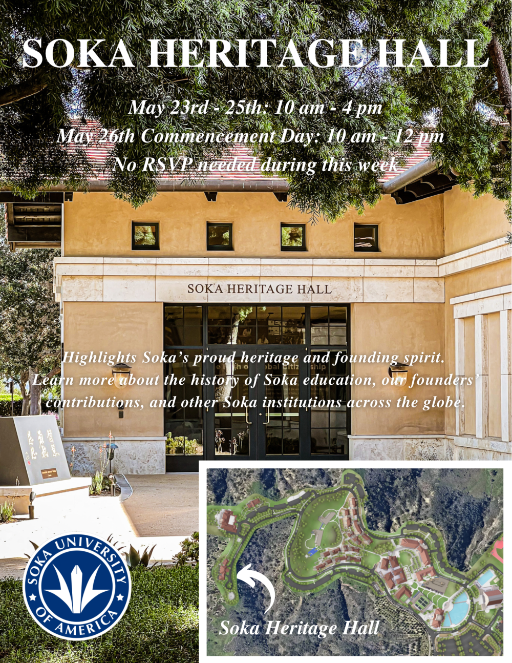 Heritage Hall Commencement Week Flyer