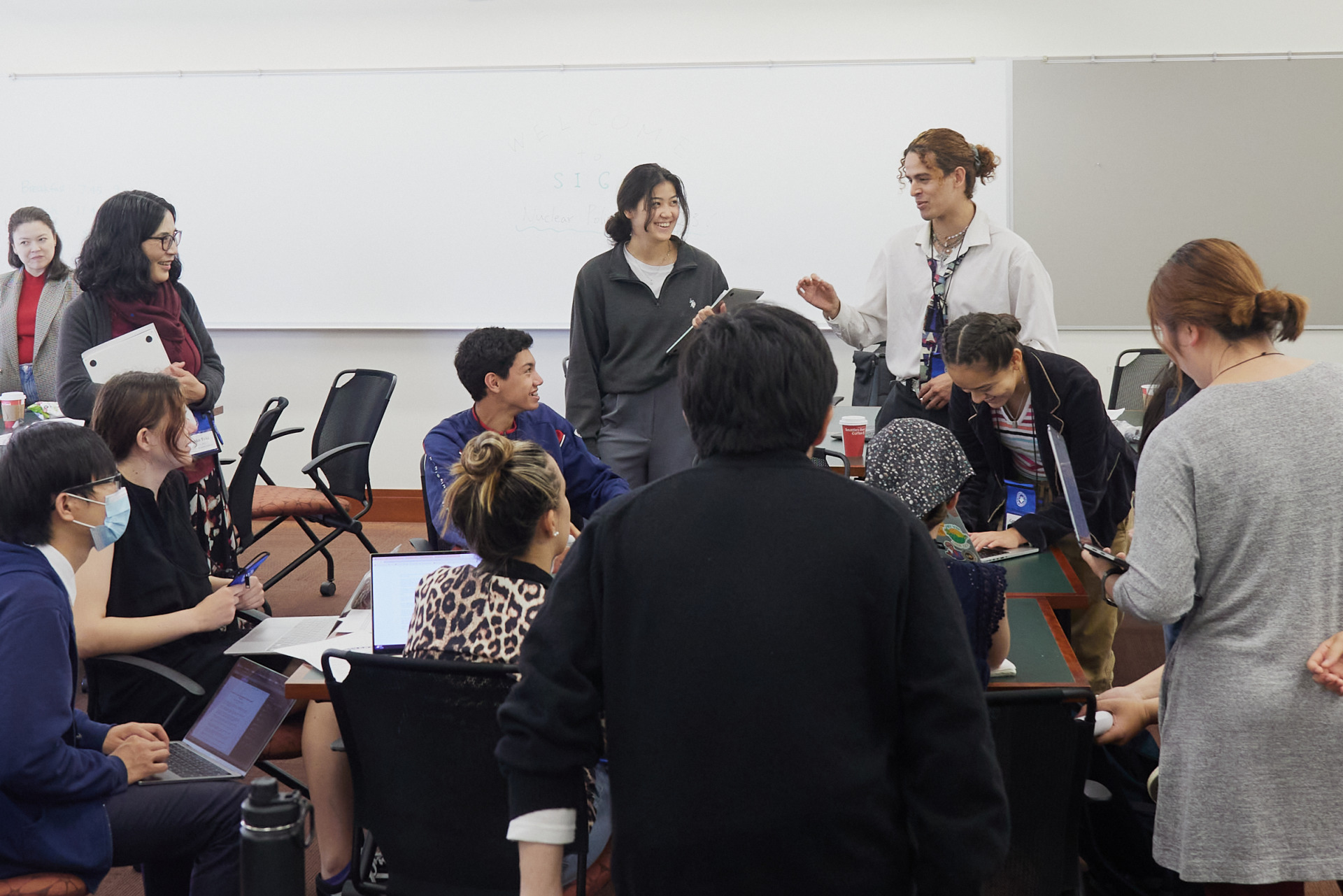 Participants in SIGS' Nuclear Politics 2023 program are in discussion