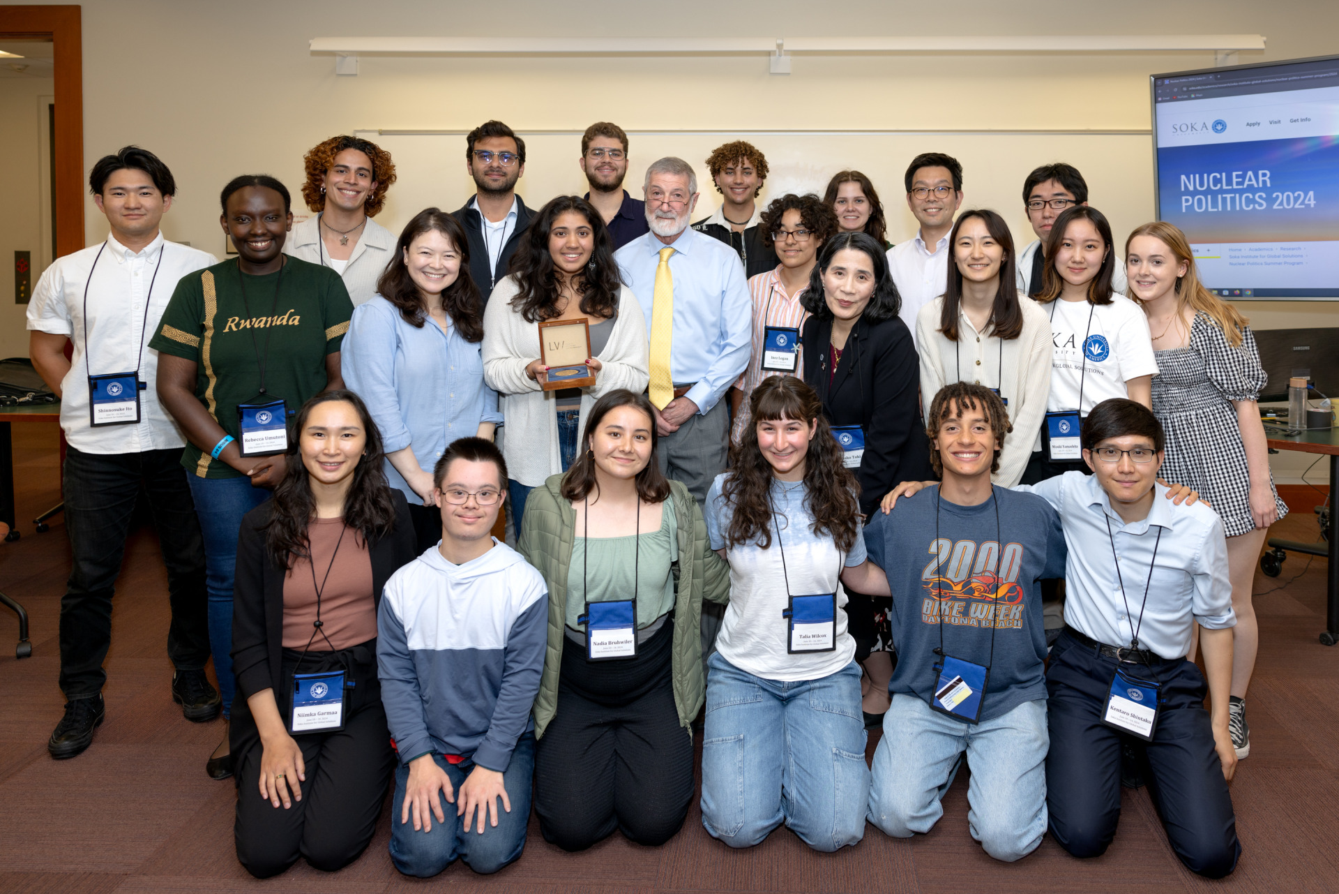 Participants of SIGS Nuclear Politics 2024 summer program pose for a group photo