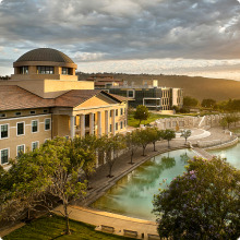 Arial view of campus