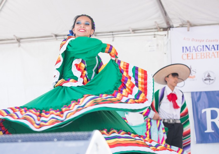Image of dancers performing at International Festival.
