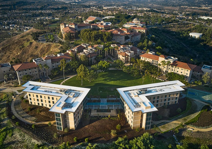 Aerial view of Soka campus