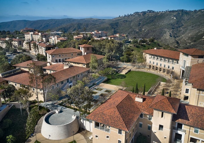 Aerial view of central campus