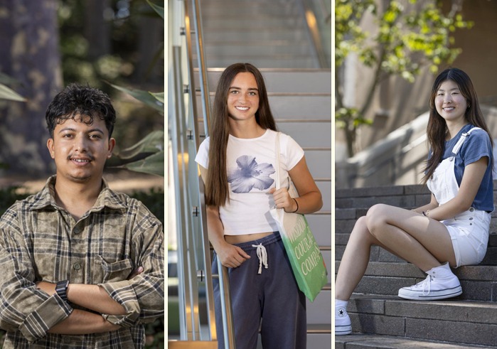 Composite image of Bijou, Lana, and Aakash