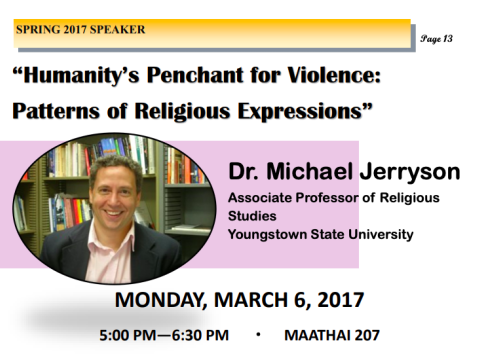 Michael Jerryson speaker poster