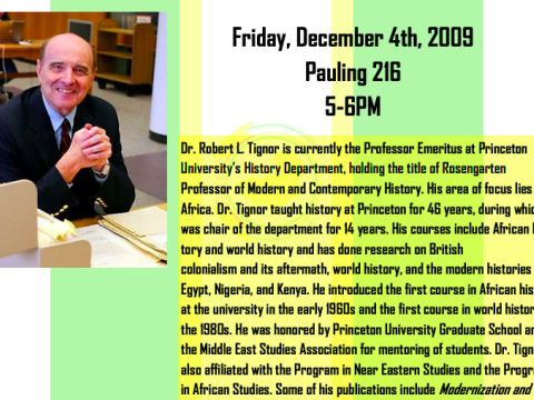 Robert L. Tignor speaker poster
