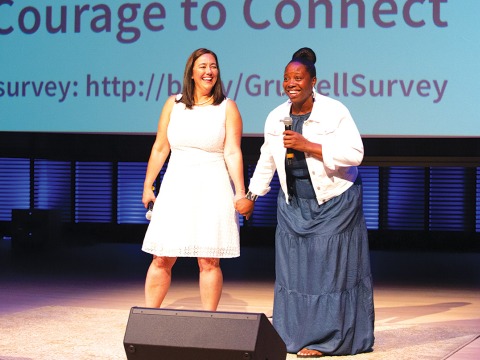 Erin Gruwell and Shanate Jones