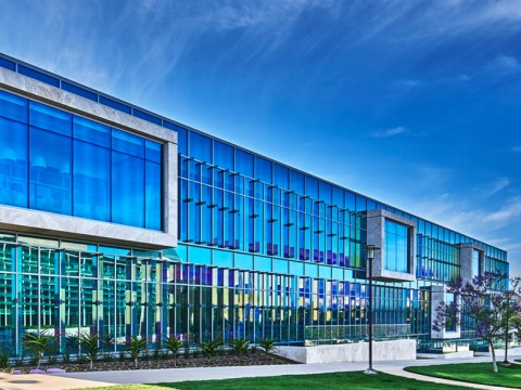 Curie Hall science lab exterior