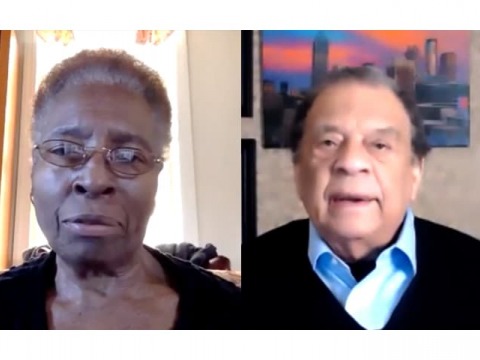 Hortense Spillers and Andrew Young via Zoom