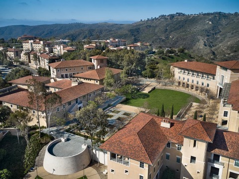 Aerial view of central campus