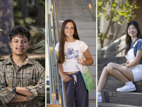 Composite image of Bijou, Lana, and Aakash