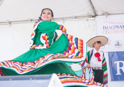 Image of dancers performing at International Festival.