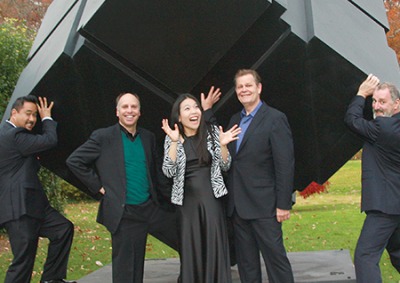 Members of Alexander String Quartet with Joyce Yang