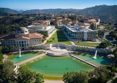 Aerial view of campus