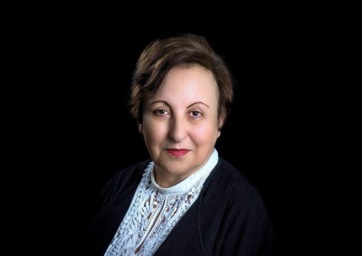 Headshot of Nobel Peace Prize laureate Shirin Ebadi, Keynote Speaker at the 2022 commencement ceremony.