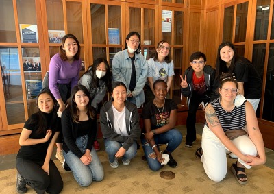Soka students who participated in an Alternative Spring Break pose for a photo