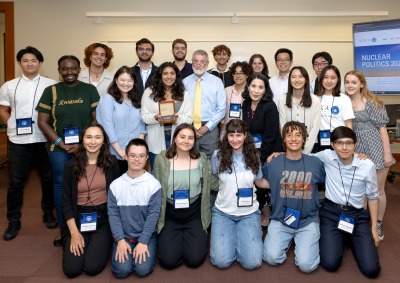 Participants of SIGS Nuclear Politics 2024 summer program pose for a group photo