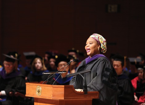 Commencement speaker Leymah Gbowe