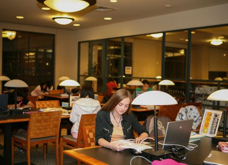 Image of students studying.