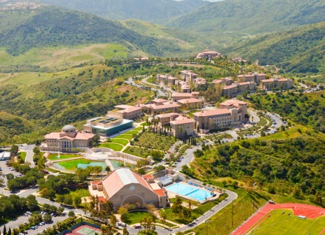 Overhead view of campus