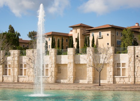 Peace Fountain and Donor Wall.