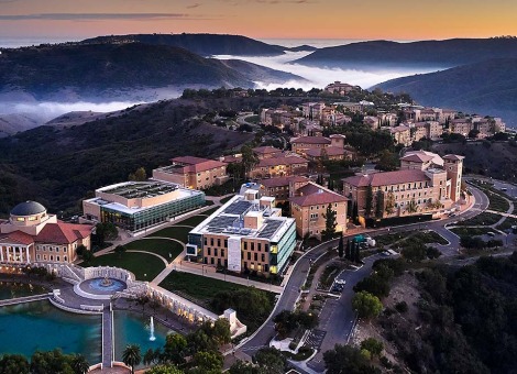 Aerial view of SUA campus