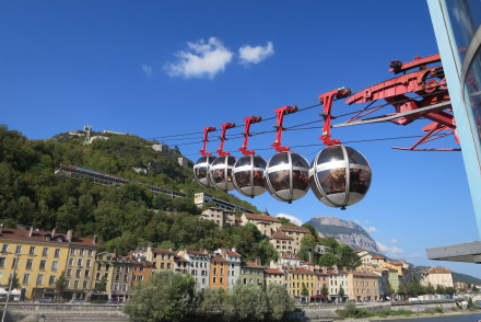 Ski lift in Grenoble, France
