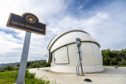 Exterior photo of Nieves Observatory on SUA's Campus