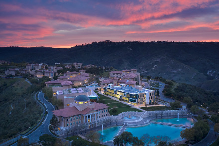 Arial view of campus