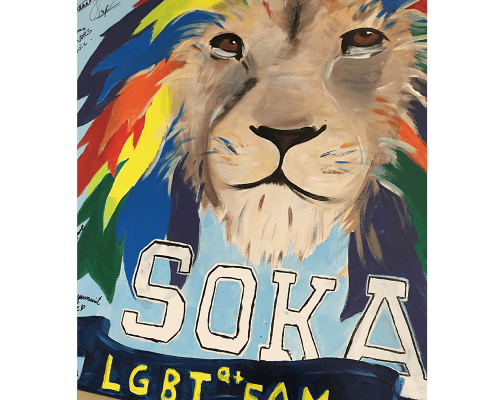 Soka Lion LGBTQ Pride poster